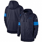 Los Angeles Chargers Nike Sideline Performance Full Zip Hoodie Navy,baseball caps,new era cap wholesale,wholesale hats